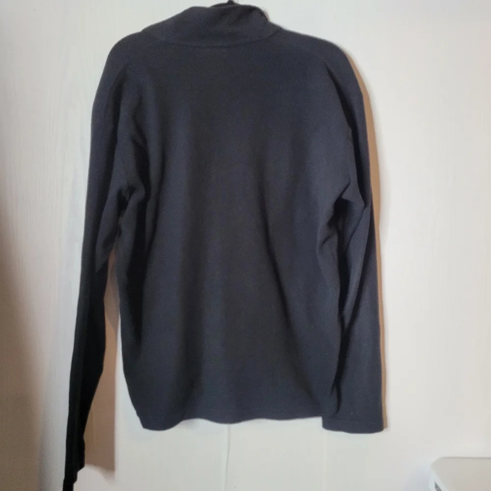 Mens patagonia 1/2 zip synchilla Fleece pullover Black Long Sleeve Sz Medium